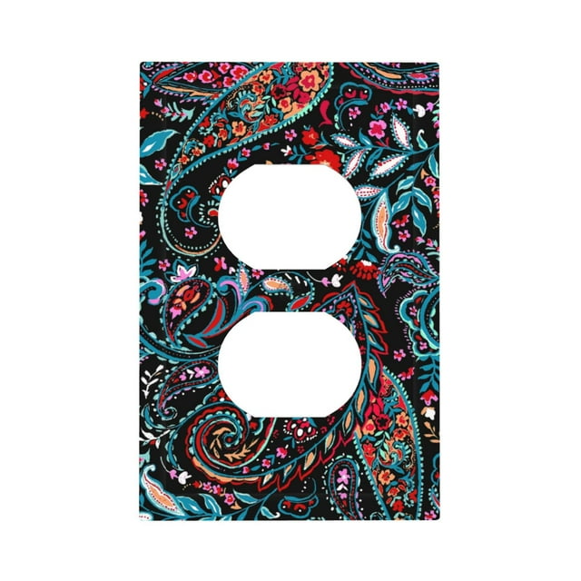 Balery Paisley for Duplex Wall Plates Kit, Electrical Outlet Covers
