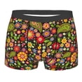 thumbnail image 1 of Balery Paisley7 Men's Boxer Briefs, Soft and Breathable Cotton Underwear with nylon Waistband-Small, 1 of 9