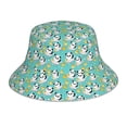 thumbnail image 1 of Balery Panda Bathing In The Bath Sun Hats for Men Women Bucket Hat UPF 50+ Buckey Hat Boonie Hat Foldable UV Protection Hiking Beach Fishing Summer, 1 of 9