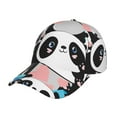 thumbnail image 1 of Balery Panda Cute Pink Hearts Baseball Cap For Women Men,Adjustable Size For Running Workouts And Outdoor Activities All Seasons, 1 of 9