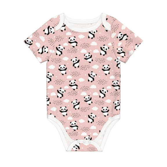 Balery Panda Flying in the Sky (2) Pattern Baby Climbing Clothes Infant Bodysuit Cute Infant Bodysuit Baby Romper-18 Months