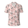 thumbnail image 1 of Balery Panda Flying in the Sky (2) Printed Men’s Short Sleeve Polo Shirt, Midweight Men's Shirt,Golf Polo shirts -4X-Large, 1 of 9