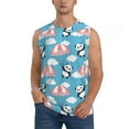 thumbnail image 1 of Balery Panda Flying in the Sky Men's Sleeveless Muscle Shirts Workout Tank Top, Moisture Wicking, Odor Protection-Medium, 1 of 8