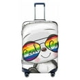 thumbnail image 1 of Balery Panda With Sun Glasses Luggage Cover Protector, Scratch And Dirt Resistant, Fits 18-32 Inch Luggage - Small, 1 of 9