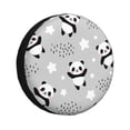 thumbnail image 1 of Balery Pandastire Cover Waterproof Dust-Proof, Universal Spare Wheel Tire Cover For Trailer, Rv, Suv Truck And Vehicle Camper Accessories-15 Inch, 1 of 9