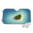 thumbnail image 1 of Balery Paradise Island Print Car Windshield Sun Shade,Windshield Sunshade for Car Pickup Truck SUV Accessories-Small, 1 of 7