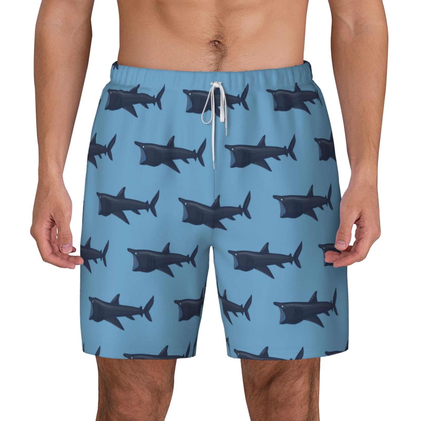 Balery Party Shark Cute Mens Swim Trunks Swim Shorts for Men Quick Dry