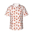 thumbnail image 1 of Balery Pastry Print Men's Hawaiian Shirts Short Sleeve Beach Shirt Relaxed Fit Vacation Button Down Shirts-, 1 of 9