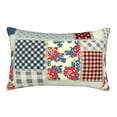 thumbnail image 1 of Balery Patchwork In Country Style Bedding Queen Pillow Cases - Envelope Closure - Soft Brushed Microfiber Fabric - Shrinkage and Fade Resistant Pillow Cases(excluding luggage)-14"x20", 1 of 9