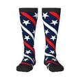 thumbnail image 1 of Balery Patriotic Star Fun Novelty Socks Men'S Women'S Crew Socks Funny Crazy Novelty Socks Quirky And Cool Socks, 1 of 9