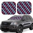 thumbnail image 1 of Balery Patriotic Star Pattern Sun Shield 2 Pack For Car Front Windows Foldable Sun Visor Protector Blocks Max Uv Rays And Keeps Your Vehicle Cool For Most Sedans Suv Truck, 1 of 7