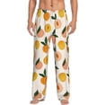 thumbnail image 1 of Balery Peach1 print Men's Pajama Pants,Ultra Lightweight Pjs,Lounge Pant-Small, 1 of 9