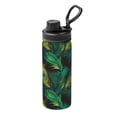 thumbnail image 1 of Balery Peacock Feathers2 Pattern 18oz Sports Insulated Kettle Stainless Steel Sports Insulated Kettle Leak-proof Water Bottle For Running Hiking Cycling Climbing Water Bottle, 1 of 7