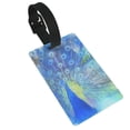 thumbnail image 1 of Balery Peacock Print Durable Luggage Tags with Secure Strap, Personalized Travel ID Tags for Suitcases, Bags, and Backpacks - Easy Identification for Men and Women, 1 of 8