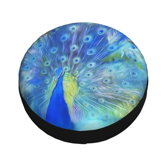 Balery Peacock Tire Covers - Tough Tire Wheel Protector for Truck, SUV, Trailer, Camper, RV -16 inch