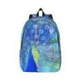 thumbnail image 1 of Balery Peacock Vintage Canvas Backpack for Men and Women - Large Capacity, Durable Travel Laptop Bag for School, Work, Hiking, and Outdoor Activities, 1 of 7