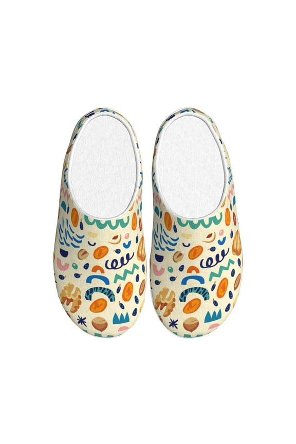 Peanuts 8 Pattern Women's Fuzzy Memory Foam Slippers Fluffy Winter House Shoes Indoor and Outdoor-35/36