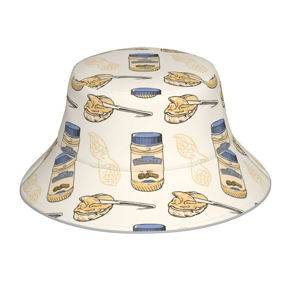 Balery Peanuts Sun Hats for Men Women Bucket Hat UPF 50+ Buckey Hat Boonie Hat Foldable UV Protection Hiking Beach Fishing Summer