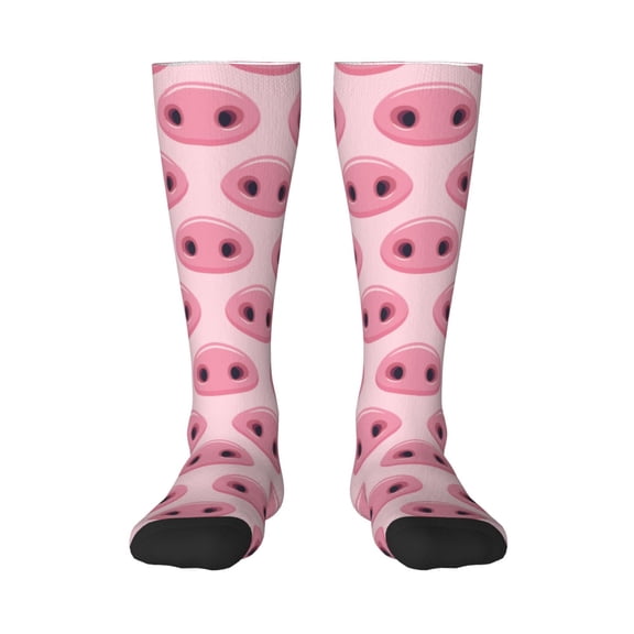 Balery Pig Nose Fun Novelty Socks Men'S Women'S Crew Socks Funny Crazy Novelty Socks Quirky And Cool Socks