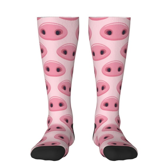 Balery Pig Nose Fun Novelty Socks Men'S Women'S Crew Socks Funny Crazy Novelty Socks Quirky And Cool Socks