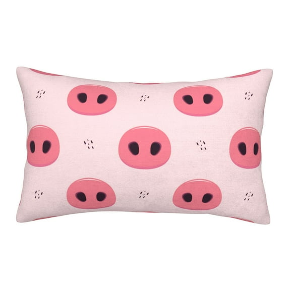 Balery Pig Noses Bedding Queen Pillow Cases - Envelope Closure - Soft Brushed Microfiber Fabric - Shrinkage and Fade Resistant Pillow Cases-14"x20"