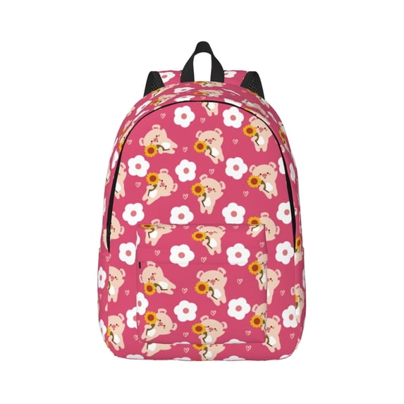 Balery Piggy Sunflower Vintage Canvas Backpack for Men and Women - Large Capacity, Durable Travel Laptop Bag for School, Work, Hiking, and Outdoor Activities