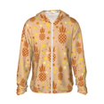 thumbnail image 1 of Balery Pineapples Men's Women's UPF 50+ Sun Protection Lightweight Hoodie Performance Long Sleeve Shirt for Fishing Running-Small, 1 of 9