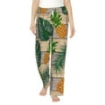 thumbnail image 1 of Balery Pineapples Palm Leaves print Women's Pajama Pants,Ultra Lightweight Pjs,Lounge Pant-X-Large, 1 of 9