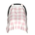 thumbnail image 1 of Balery Pink Checkboard Printed Nursing Cover Breastfeeding Scarf - Baby Car Seat Covers, Infant Stroller Cover, Carseat Canopy for Girls and Boys, 1 of 9