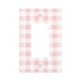 thumbnail image 1 of Balery Pink Checkboard for Duplex Wall Plates Kit, Electrical Outlet Covers, Standard Size 1-Gang 5.0" x3.0", Electric Receptacle Plug Covers-Style U, 1 of 6