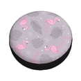 thumbnail image 1 of Balery Pink Flamingo Tire Covers - Tough Tire Wheel Protector for Truck, SUV, Trailer, Camper, RV -16 inch, 1 of 8