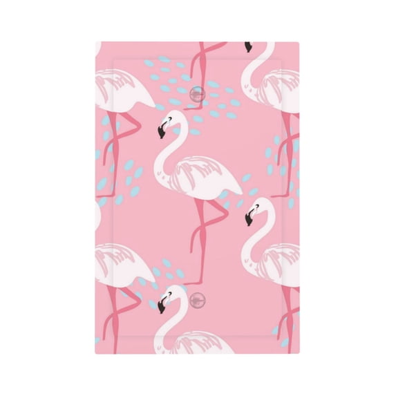 Balery Pink Flamingo for Duplex Wall Plates Kit, Electrical Outlet Covers, Standard Size 1-Gang 5.0" x3.0", Electric Receptacle Plug Covers-Style V