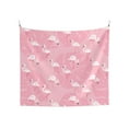 thumbnail image 1 of Balery Pink Flamingos and Flowers Pattern Tapestry 60x51 Inches - Large Wall Hanging Tapestry for Bedroom, Living Room, Dorm Decor - Artistic and Aesthetic Room Decor, 1 of 9