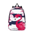 thumbnail image 1 of Balery Pink Flamingos Vintage Canvas Backpack for Men and Women - Large Capacity, Durable Travel Laptop Bag for School, Work, Hiking, and Outdoor Activities, 1 of 7