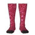 thumbnail image 1 of Balery Pink Glitter Fun Novelty Socks Men'S Women'S Crew Socks Funny Crazy Novelty Socks Quirky And Cool Socks, 1 of 9