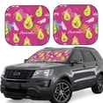 thumbnail image 1 of Balery Pink Green Avocado Sun Shield 2 Pack For Car Front Windows Foldable Sun Visor Protector Blocks Max Uv Rays And Keeps Your Vehicle Cool For Most Sedans Suv Truck, 1 of 1
