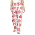 thumbnail image 1 of Balery Pink Hearts1 print Women's Pajama Pants,Ultra Lightweight Pjs,Lounge Pant-Medium, 1 of 9