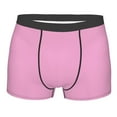 thumbnail image 1 of Balery Pink Men's Boxer Briefs, Soft and Breathable Cotton Underwear with nylon Waistband-Large, 1 of 9