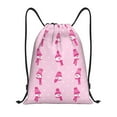 thumbnail image 1 of Balery Pink Scarf Snowman Pattern Drawstring Backpack Bag Sport Gym Sackpack Cinch Bags Pattern Drawstring Backpack Bag Sport Gym Sackpack Cinch Bags -Small, 1 of 6
