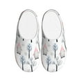 thumbnail image 1 of Balery Pink oldman Winter Forest Pattern Women's Fuzzy Memory Foam Slippers Fluffy Winter House Shoes Indoor and Outdoor-44/45, 1 of 7