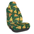 thumbnail image 1 of Balery Pizza Pattern Car Seat Cover - Soft & Breathable Front Premium Covers with Non-Slip Protector Fits Most Automotive, Vans, SUVs, Trucks - 1 Unit, 1 of 5