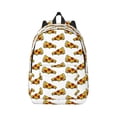 thumbnail image 1 of Balery Pizza Vintage Canvas Backpack for Men and Women - Large Capacity, Durable Travel Laptop Bag for School, Work, Hiking, and Outdoor Activities, 1 of 7