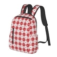 thumbnail image 1 of Balery Plaid Heart Lightweight Backpack for Men and Women - Durable and Water-Resistant, Ideal for School, Work, Travel, and Everyday Use, 1 of 9
