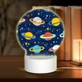 thumbnail image 1 of Balery Planets and Stars Pattern Acrylic Night Light Gift with 3 Color ModesTouch-Sensitive LED Lamp Perfect Gift for Mother's Day, Birthday, or Christmas, 1 of 9