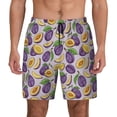 thumbnail image 1 of Balery Plum Mens Swim Trunks Swim Shorts for Men Quick Dry Inseam Beach Shorts with Compression Liner Pocket-XX-Large, 1 of 9