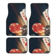 thumbnail image 1 of Balery Poker Chips Pattern 4-Piece Floor Mats, Heavy-Duty Rubber Liners, Anti-Slip Design, All-Season Automotive Protection, Vehicles, Cars, Trucks, and SUVs, 1 of 5