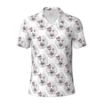 thumbnail image 1 of Balery Poodle Dog Printed Men’s Short Sleeve Polo Shirt, Midweight Men's Shirt,Golf Polo shirts -3X-Large, 1 of 9