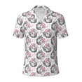 thumbnail image 1 of Balery Poodle Dog Printed Men’s Short Sleeve Polo Shirt, Midweight Men's Shirt,Golf Polo shirts -, 1 of 9