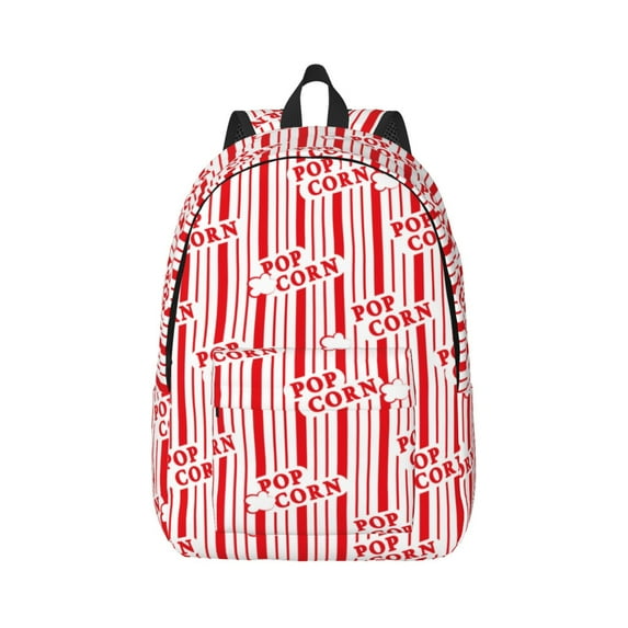 Balery Popcorn 1 Vintage Canvas Backpack for Men and Women - Large Capacity, Durable Travel Laptop Bag for School, Work, Hiking, and Outdoor Activities-Medium