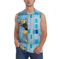 thumbnail image 1 of Balery Prague Ratter Dog in Bathtub Men's Sleeveless Muscle Shirts Workout Tank Top, Moisture Wicking, Odor Protection-Medium, 1 of 8
